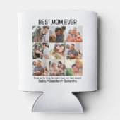 Gift for Best Mam Ever Family Photo Collage Blikjeskoeler (Achterkant)