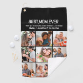 Gift for Best Mam Ever Family Photo Collage Golfhanddoek (Insitu)