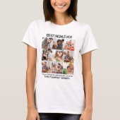 Gift for Best Mam Ever Family Photo Collage T-shirt (Voorkant)