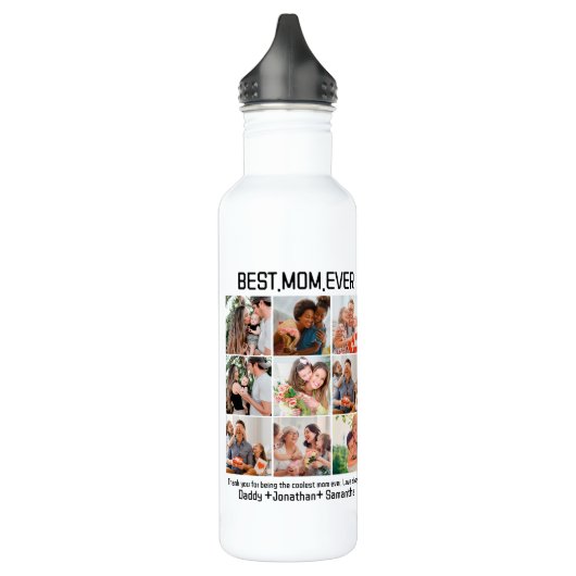 Gift for Best Mam Ever Family Photo Collage Waterfles (Links)