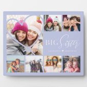 Gift for Big Sister 7 Photo Collage Heart BFF Fotoplaat (Voorkant)