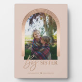 Gift for Big Sister Elegant Arch Photo Keepomwille Fotoplaat (voorkant)