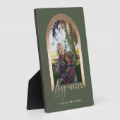 Gift for Big Sister Elegant Arch Photo Keepomwille Fotoplaat (Zijkant)