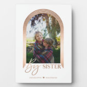 Gift for Big Sister Elegant Arch Photo Keepomwille Fotoplaat (voorkant)