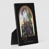 Gift for Big Sister Elegant Arch Photo Keepomwille Fotoplaat (Zijkant)