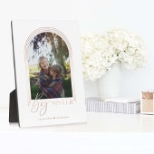 Gift for Big Sister Elegant Arch Photo Keepomwille Fotoplaat
