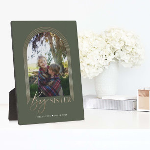 Gift for Big Sister Elegant Arch Photo Keepomwille Fotoplaat