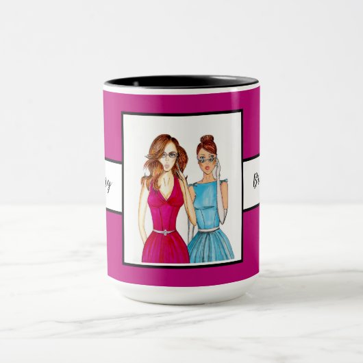 Gift for Bridesmaids Violet Ringer 15oz Mok (Midden)