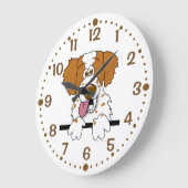 Gift for Brittany Hondenliefhebber Clock Cartoon S Grote Klok (Hoek)
