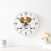Gift for Brittany Hondenliefhebber Clock Cartoon S Grote Klok (Huis)