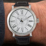 Gift for Brother op zijn Birthday Watch Horloge<br><div class="desc">Gift watch for Brother op zijn verjaardag. Broer cadeauhorloge. Broer cadeau met persoonlijke boodschap. Cadeau voor Broeder. Persoonlijk horloge voor Brother.</div>