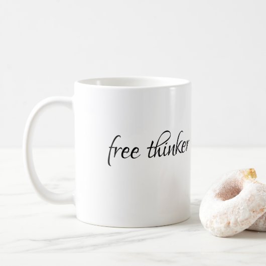 Gift for compracy Theorist Free Thinker Resist Koffiemok (Met donut)