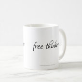 Gift for compracy Theorist Free Thinker Resist Koffiemok (Voorkant rechts)