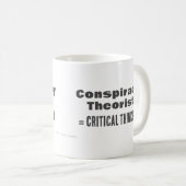 Gift for compracy Theorist Funny Science Truth Koffiemok (Voorkant rechts)
