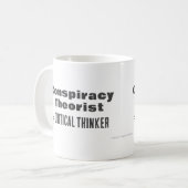 Gift for compracy Theorist Funny Science Truth Koffiemok (Voorkant links)