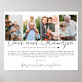 Gift for Dad And Grandpa from Kids and Grandkids Poster (Voorkant)