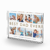 Gift for Dad | Beste pap ooit fotocollage Fotoblokken (Rechts)