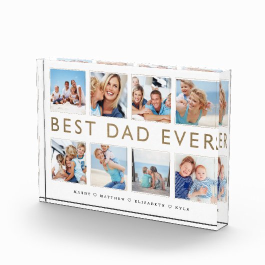 Gift for Dad | Beste pap ooit fotocollage Fotoblokken (Rechts)