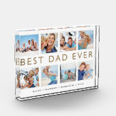Gift for Dad | Beste pap ooit fotocollage Fotoblokken (Links)