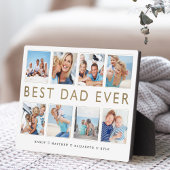 Gift for Dad | Beste pap ooit fotocollage Fotoplaat