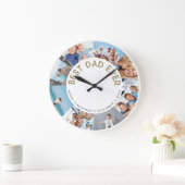 Gift for Dad | Beste pap ooit fotocollage Grote Klok (Huis)