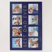 Gift for Dad | Beste pap ooit fotocollage Legpuzzel (Verticaal)