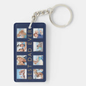 Gift for Dad | Beste pap ooit fotocollage Sleutelhanger (achterkant)