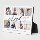 Gift for Dad | Familie Foto Keepslag Collage Fotoplaat (Zijkant)