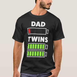 Gift for Dad with Twins T-shirt