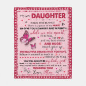 Gift for Daughter, All Season for Birthday Fleece Deken (Voorkant)