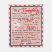 Gift for Daughter, for Birthday Fleece Blanket (Voorkant)