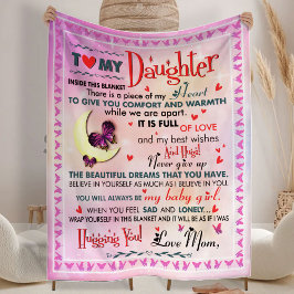 Gift for Daughter, for Birthday Fleece Blanket