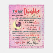 Gift for Daughter, for Birthday Fleece Blanket Deken (Voorkant)