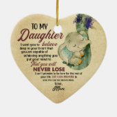 Gift for Daughter- Van mam Keramisch Ornament (Achterkant)