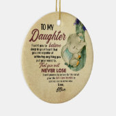 Gift for Daughter- Van mam Keramisch Ornament (Rechts)