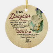 Gift for Daughter- Van mam Keramisch Ornament (Voorkant)