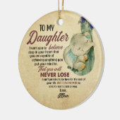 Gift for Daughter- Van mam Keramisch Ornament (Links)