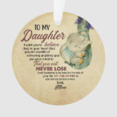 Gift for Daughter- Van mam Ornament (voorkant)