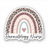 Gift for Dermatology Nurses, Dermatology Nursing Sticker (Voorkant)