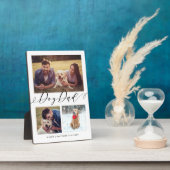 Gift for Dog Dad | Familie Memories 3 Foto Collage Fotoplaat (Zijkant)