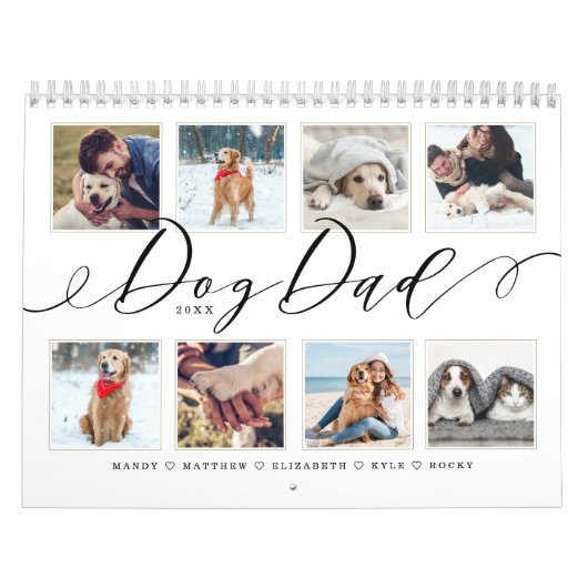 Gift for Dog Dad | Familie Memories Foto Kalender (Hoes)