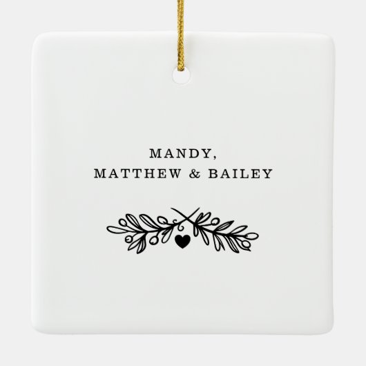 Gift for Dog Dad | Fotocollage van Keepomwille Keramisch Ornament (Achterkant)