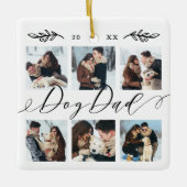 Gift for Dog Dad | Fotocollage van Keepomwille Keramisch Ornament (Voorkant)