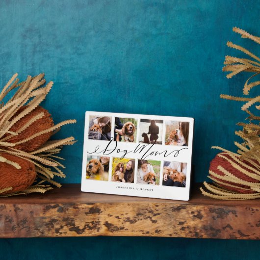 Gift for Dog Mom | Family Photo Keepsake Collage Fotoplaat (Zijkant)
