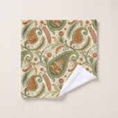 Gift for Elders Earthy Boho Paisley Bath Accent Bad Handdoek (Wasdoekje)