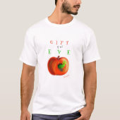 Gift for Eve - Paradise Apple - from Adam - Funny T-shirt (Voorkant)