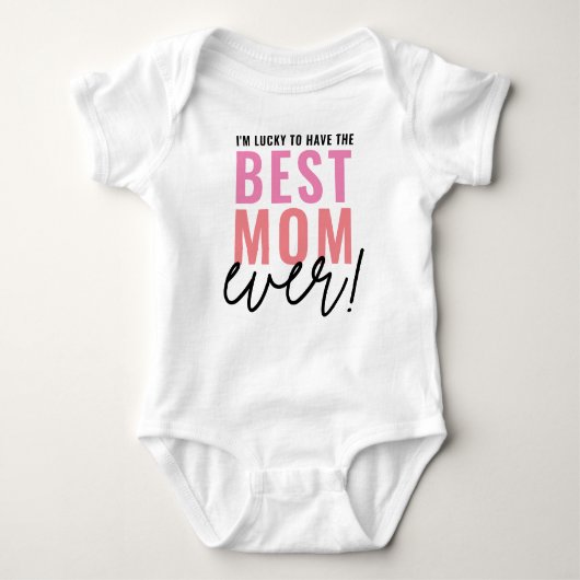 Gift for First Moederdag New Mam Gift Baby Body Romper (Voorkant)
