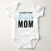 Gift for First Moederdag New Mam Gift Baby Body Romper (Voorkant)