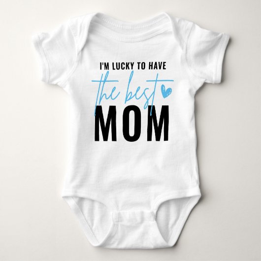 Gift for First Moederdag New Mam Gift Baby Body Romper (Voorkant)