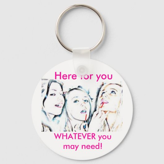 Gift for Friend: Hier voor je Sleutelhanger (Voorkant)